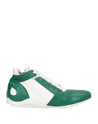 Malloni Woman Sneakers Emerald Green Size 7 Leather
