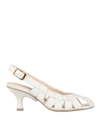 Tod's Woman Sandals White Size 8 Leather In White