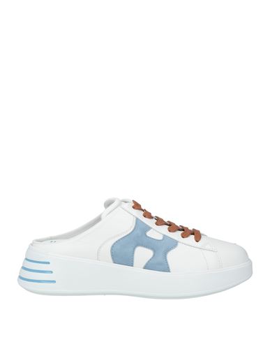 Hogan Woman Sneakers White Size 7 Leather In White