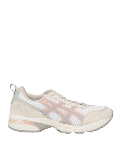 Asics Man Sneakers Beige Size 9 Leather, Textile Fibers In Neutral