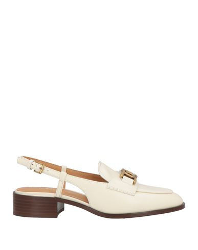 Tod's Woman Pumps Ivory Size 7 Leather In White