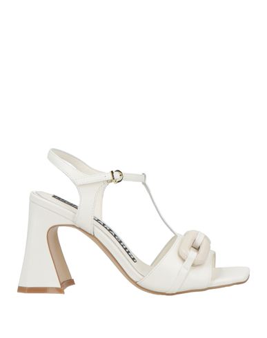 Luciano Barachini Woman Sandals White Size 7 Leather In Multi