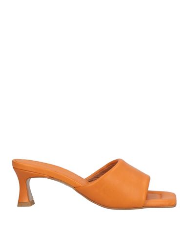 Angel Alarcon Ángel Alarcón Woman Sandals Orange Size 7 Leather