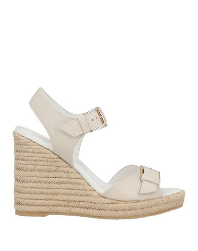 Hogan Woman Espadrilles Off White Size 6 Leather In White