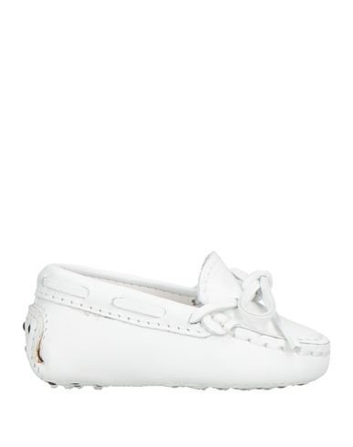 Tod's Junior Newborn Girl Newborn Shoes White Size 9.5c Leather In White