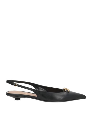 Valentino Garavani Woman Ballet Flats Black Size 7 Leather