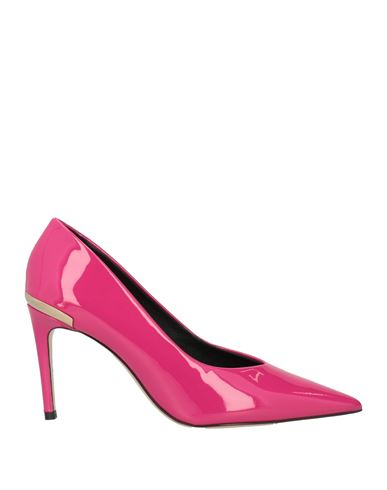 Luciano Padovan Woman Pumps Fuchsia Size 8 Leather In Pink