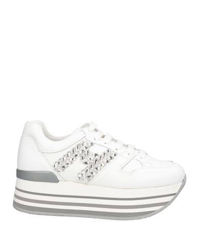 Hogan Atelier Woman Sneakers White Size 7.5 Leather In White