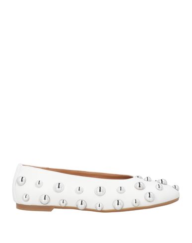 Ovyè Ovyé Woman Ballet Flats White Size 9 Leather