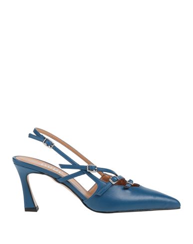 Ovyè Ovyé Woman Pumps Blue Size 8 Leather