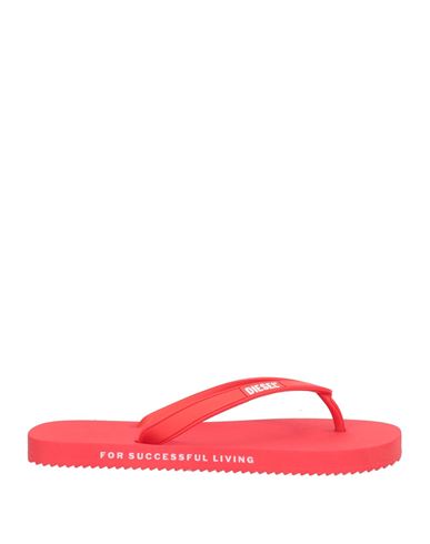 Diesel Man Thong Sandal Red Size 10-11 Synthetisches Material