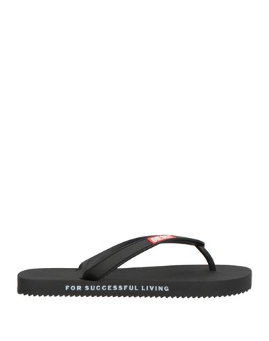 Diesel Woman Thong Sandal Black Size 11-12 Synthetisches Material