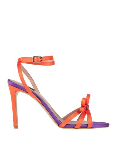 Islo Isabella Lorusso Woman Sandals Orange Size 11 Textile Fibers In Multi