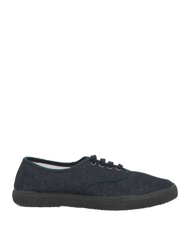 Comme Des Garçons Woman Sneakers Navy Size 8 Textile Fibers In Blue