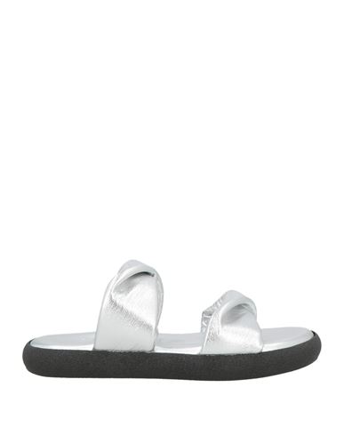 Baldinini Woman Sandals Silver Size 7 Leather