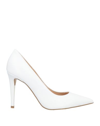 Loretta Pettinari Woman Pumps White Size 8 Leather
