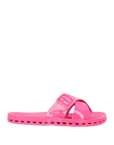 Sensi Woman Sandals Fuchsia Size 8-9 Recycled Pvc In Pink