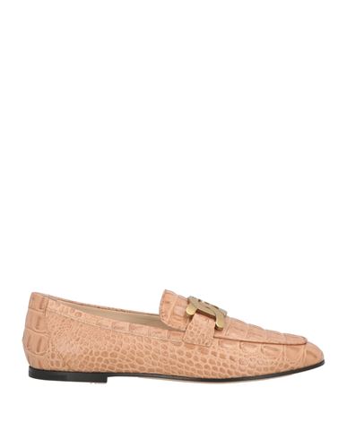 Tod's Woman Loafers Light Brown Size 7 Leather In Brown