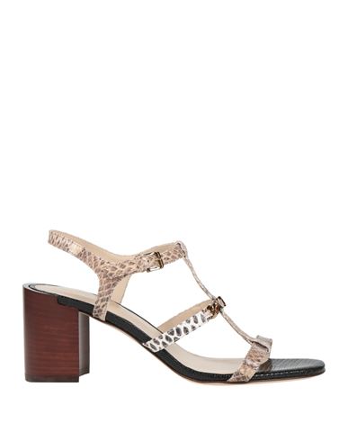 Tod's Woman Sandals Grey Size 7 Leather In Neutral