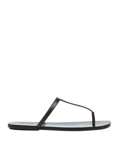 Marsèll Woman Thong Sandal Black Size 8 Calfskin In Multi