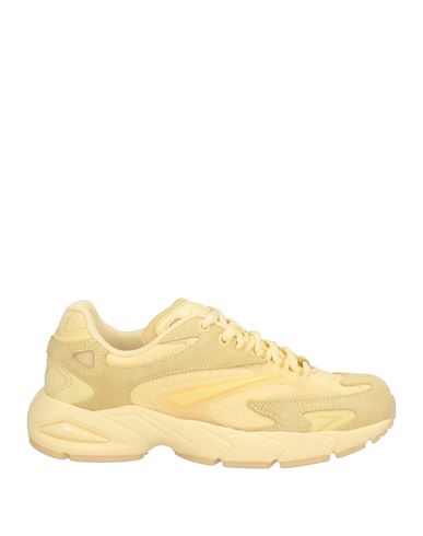Date D. A.t. E. Woman Sneakers Pastel Yellow Size 6.5 Leather, Textile Fibers