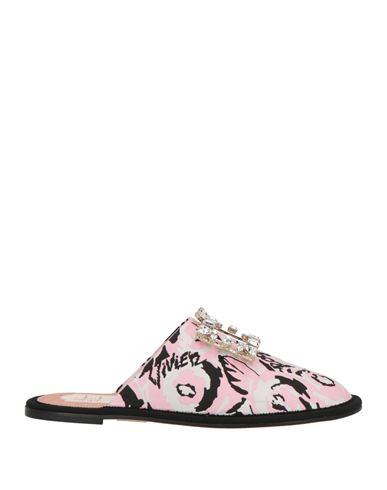 Roger Vivier Woman Mules & Clogs Pink Size 8 Textile Fibers In Pink
