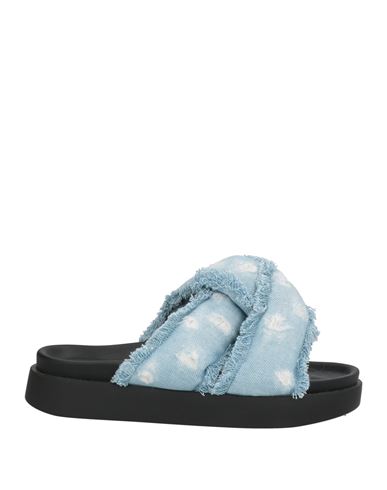 Inuikii Woman Sandals Blue Size 8 Textile Fibers In Multi