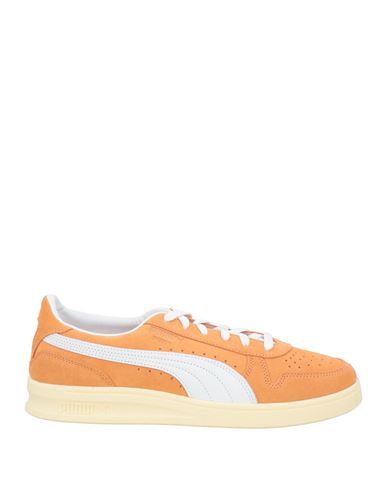 Puma Indoor Woman Sneakers Mandarin Size 7.5 Leather In Orange