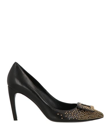 Roger Vivier Woman Pumps Black Size 8 Leather In Black