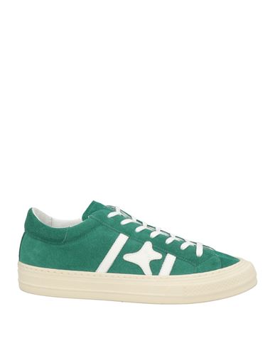 Ama Brand Man Sneakers Emerald Green Size 9 Leather