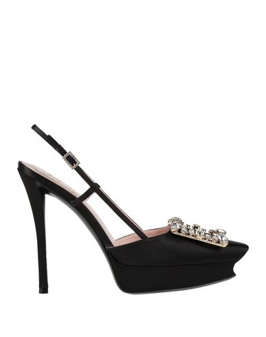 Roger Vivier Woman Pumps Black Size 5.5 Textile Fibers In Black