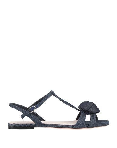 Roger Vivier Woman Sandals Blue Size 5 Textile Fibers
