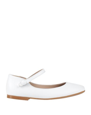 Papanatas By Eli Babies'  Toddler Girl Ballet Flats White Size 9c Leather
