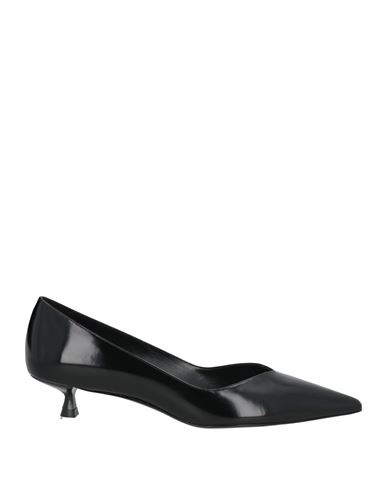 Stuart Weitzman Eva 35 Patent-leather Pumps In Black