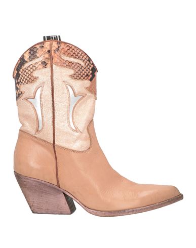 Elena Iachi Woman Ankle Boots Blush Size 6 Leather In Pink