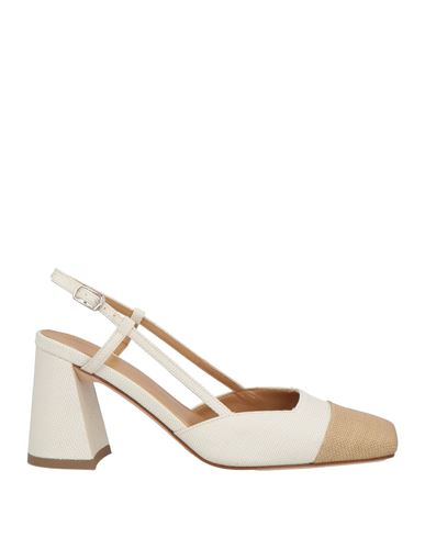 Chantal 1962 Woman Pumps Ivory Size 6 Textile Fibers In White