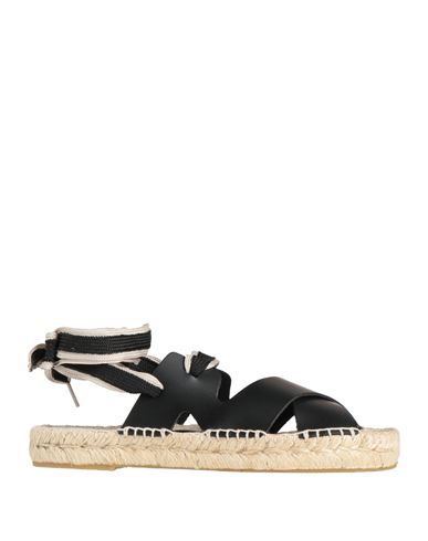 Paloma Barceló Palomitas By  Woman Espadrilles Black Size 10 Leather In Multi