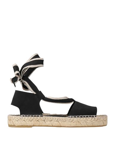 Paloma Barceló Palomitas By  Woman Espadrilles Black Size 8 Leather In Multi