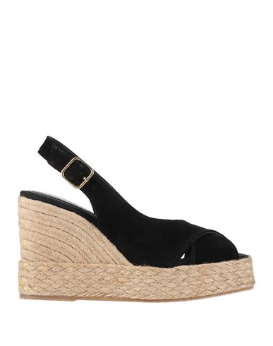 Paloma Barceló Palomitas By  Woman Espadrilles Black Size 8 Leather In Multi