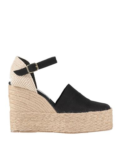 Paloma Barceló Palomitas By  Woman Espadrilles Black Size 8 Textile Fibers