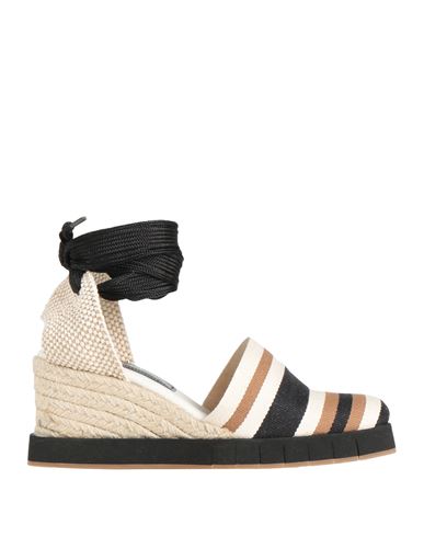 Paloma Barceló Palomitas By  Woman Espadrilles Black Size 8 Textile Fibers