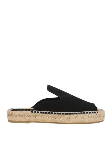 Paloma Barceló Palomitas By  Woman Espadrilles Black Size 8 Leather
