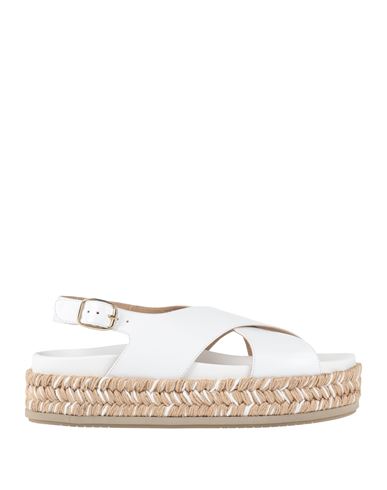 Paloma Barceló Woman Espadrilles White Size 7 Leather