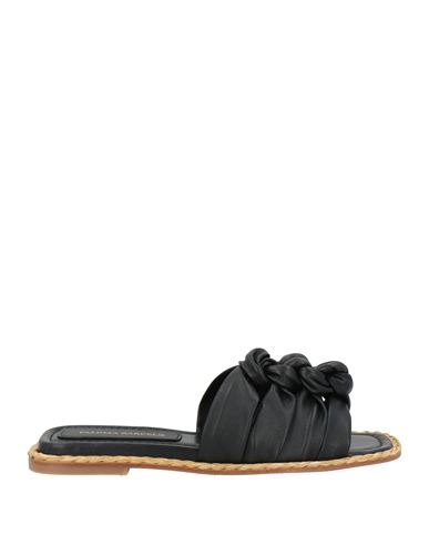 Paloma Barceló Woman Sandals Black Size 8 Calfskin
