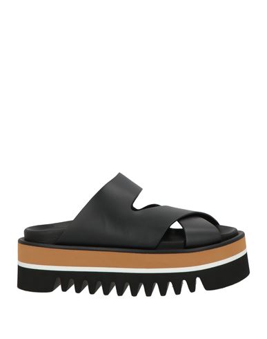 Paloma Barceló Woman Sandals Black Size 8 Cow Leather