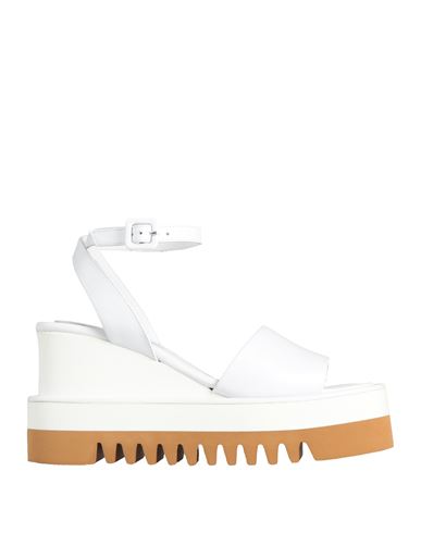 Paloma Barceló Woman Sandals White Size 10 Calfskin