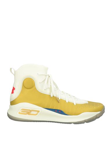 Under Armour Curry Man Sneakers Lime Green Size 8 Textile Fibers, Synthetisches Material In Yellow