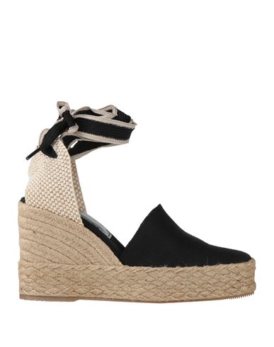 Paloma Barceló Palomitas By  Woman Espadrilles Black Size 11 Textile Fibers