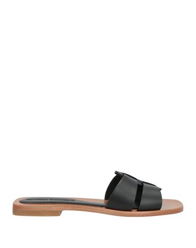 Paloma Barceló Woman Sandals Black Size 8 Cowhide