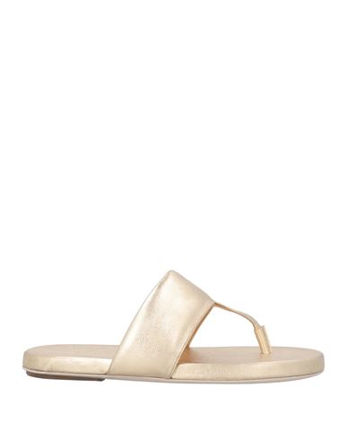 Marsèll Woman Thong Sandal Platinum Size 7 Calfskin In Neutral